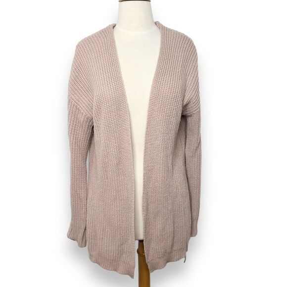 Ten Six Sherman Dusty Pink Knit Open Cardigan - Picture 1 of 3